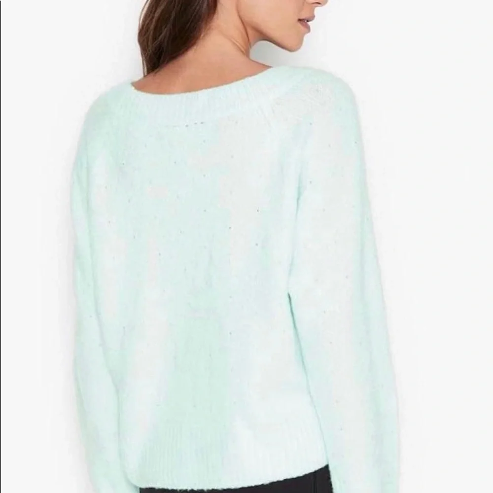 Victoria’s Secret Slouchy Embellished Fuzzy Pullover Sweater - Picture 2 of 9